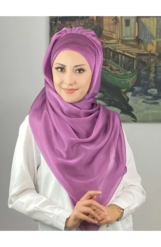 Turban Pret-a-Porter Couleur Lilas 4YDSAL15-09