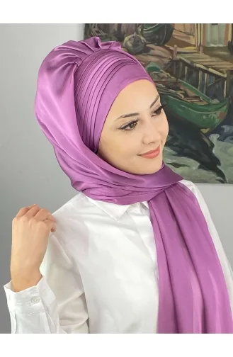 Turban Pret-a-Porter Couleur Lilas 4YDSAL15-09