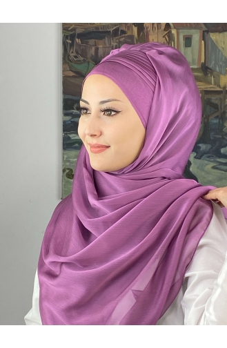 Lilac Color Ready to Wear Turban 4YDSAL15-09