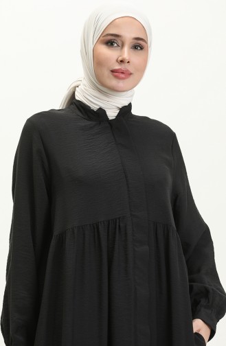 Aerobin Stoff Kordelzug Abaya 24Y8927-03 Schwarz 24Y8927-03