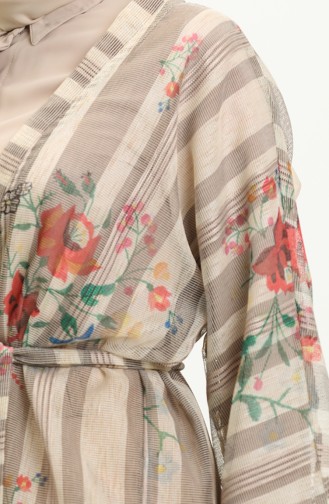 Belted Kimono 24Y8862-02 Mink Red 24Y8862-02