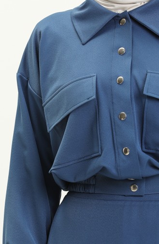 Oyya Jacke-Rock-Doppelset 238485-02 Petrolblau 238485-02