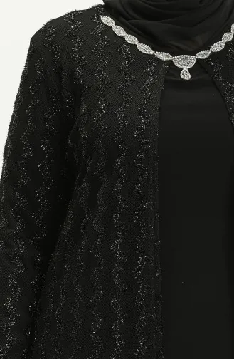 Robe de Soirée Grande Taille 2319-01 Noir 2319-01