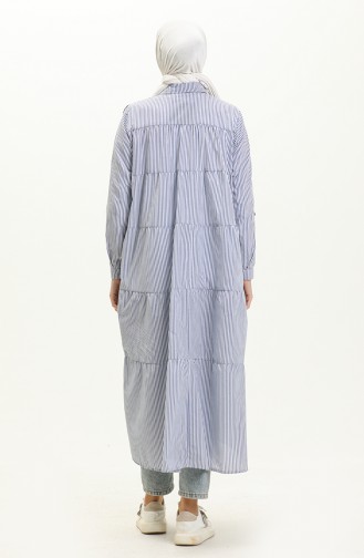 Striped Long Tunic 24Y8967-02 Blue 24Y8967-02