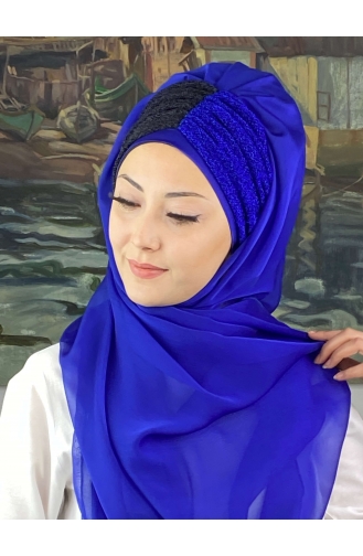 Black Ready to wear Turban 4SAL59-01