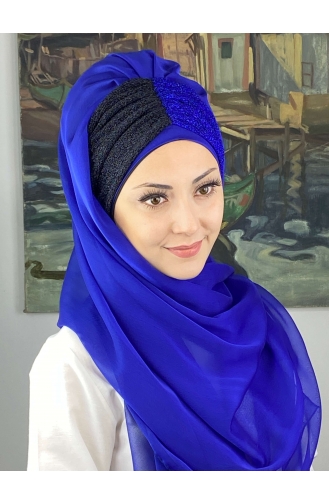 Black Ready to wear Turban 4SAL59-01