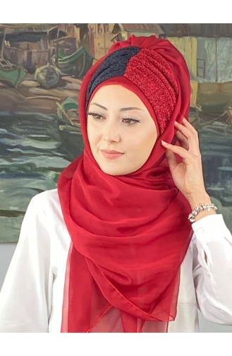 Dunkelblau Praktischer Turban 4SAL61-01