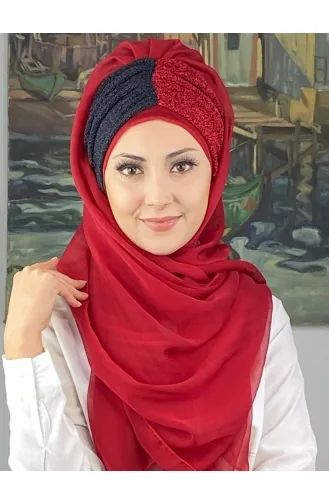 Turban Pret-a-Porter Bleu Marine 4SAL61-01