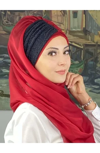 Turban Pret-a-Porter Bleu Marine 4SAL61-01