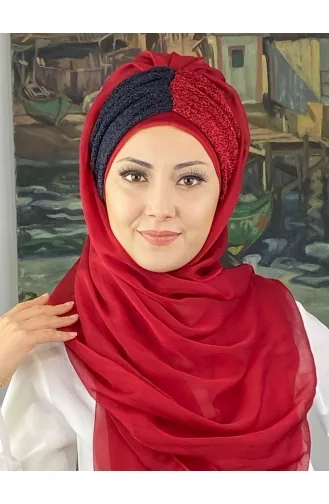 Turban Pret-a-Porter Bleu Marine 4SAL61-01