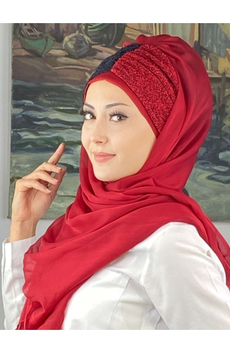 Dunkelblau Praktischer Turban 4SAL61-01