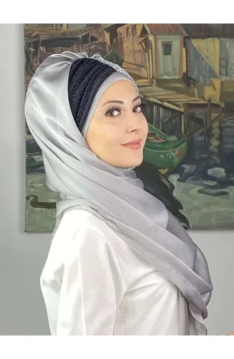 Turban Pret-a-Porter Bleu Marine 4SAL61-02