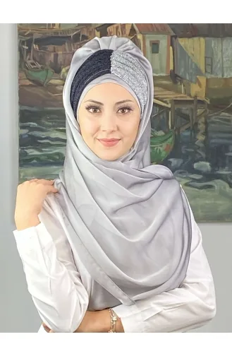 Turban Pret-a-Porter Bleu Marine 4SAL61-02