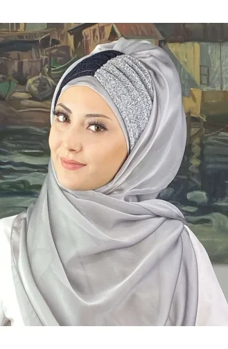 Turban Pret-a-Porter Bleu Marine 4SAL61-02