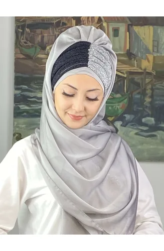 Turban Pret-a-Porter Bleu Marine 4SAL61-02