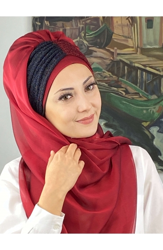 Turban Pret-a-Porter Bleu Marine 4SAL61-04