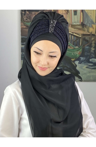 Schwarz Praktischer Turban 4YDSAL44-03