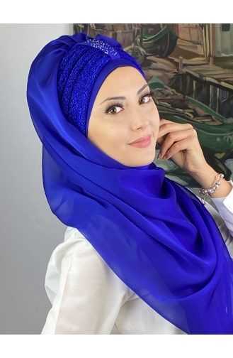 Saxon blue Ready to wear Turban 4YDSAL44-05