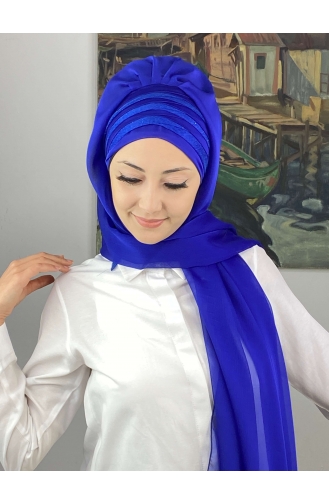 Turban Pret-a-Porter Blue roi 4SAL30-10