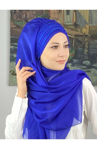 Turban Pret-a-Porter Blue roi 4SAL30-10