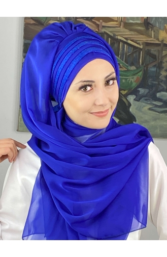 Saxon blue Ready to wear Turban 4SAL30-10