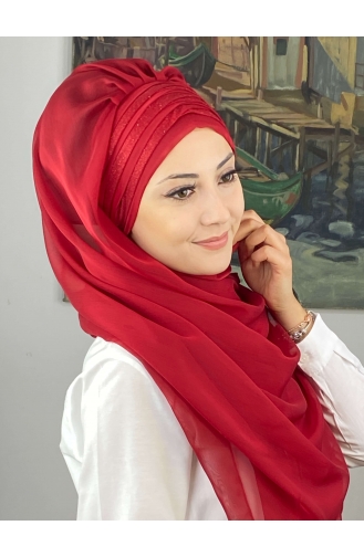 Turban Pret-a-Porter Rouge 4SAL30-13