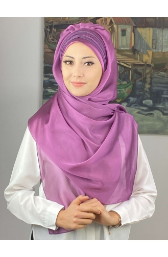 Mauve Ready to wear Turban 4SAL30-01