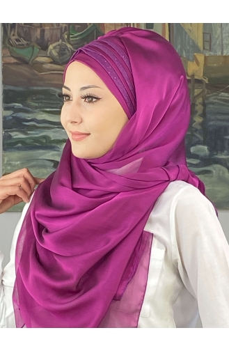 Fuchsia Ready to Wear Turban 4SAL30-02