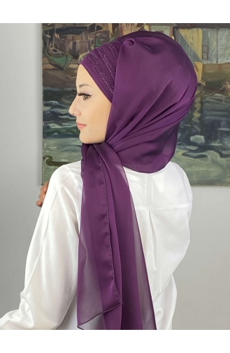 Dark Purple Ready to wear Turban 4SAL30-03