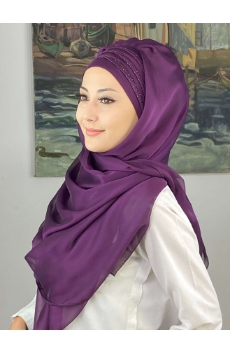 Dark Purple Ready to wear Turban 4SAL30-03