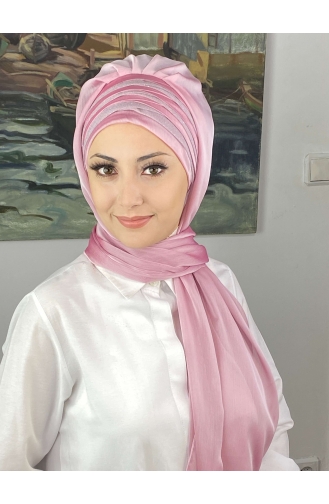 Pulverpink Praktischer Turban 4SAL30-04