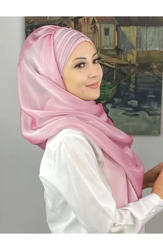 Pulverpink Praktischer Turban 4SAL30-04