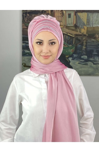 Pulverpink Praktischer Turban 4SAL30-04