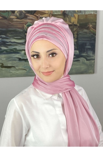 Powder Pink Ready to wear Turban 4SAL30-04