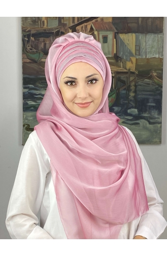 Pulverpink Praktischer Turban 4SAL30-04