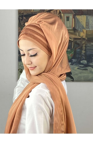 Kupferfarbe Praktischer Turban 4SAL30-06