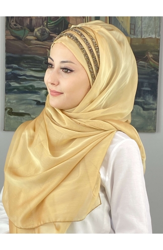 Light Gold Ready to Wear Turban 4SAL30-07