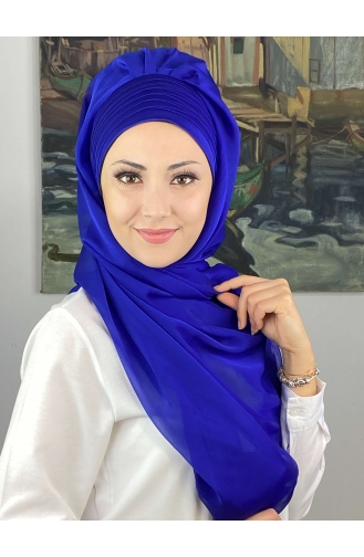 Saxon blue Ready to wear Turban 4SAL15-13