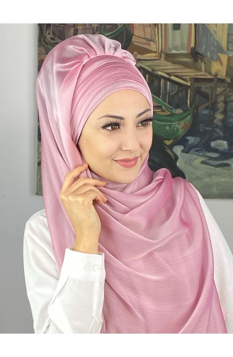 Powder Pink Ready to wear Turban 4SAL15-14