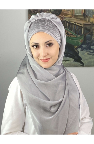 Light Gray Ready to Wear Turban 4SAL15-01