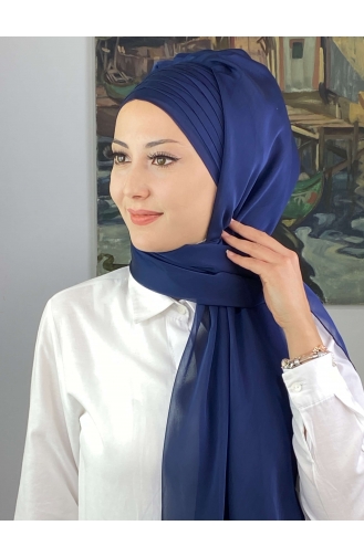 Light Navy Blue Ready to wear Turban 4SAL15-03