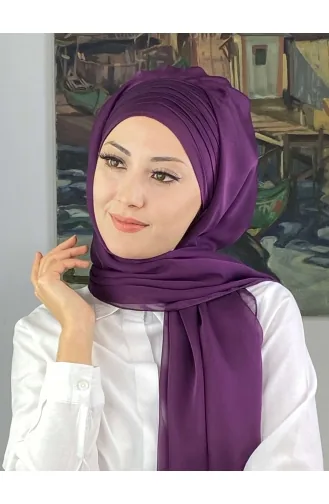 Dunkelviolett Praktischer Turban 4SAL15-04