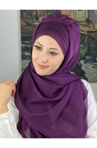 Turban Pret-a-Porter Pourpre Foncé 4SAL15-04