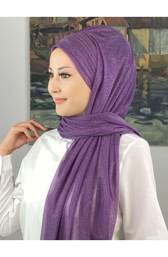 Turban Pret-a-Porter Couleur Lilas 4SAL44-01