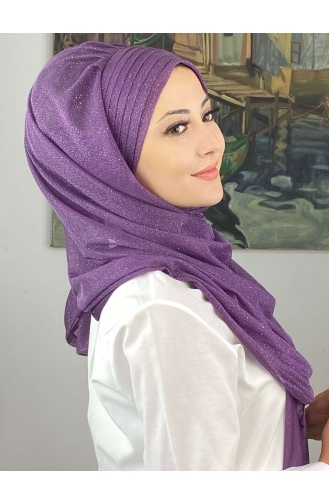 Turban Pret-a-Porter Couleur Lilas 4SAL44-01