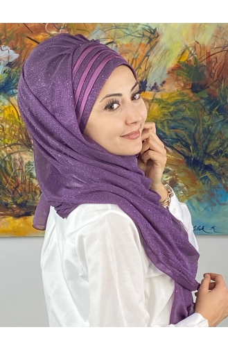 Mauve Ready to wear Turban 4SAL1-11