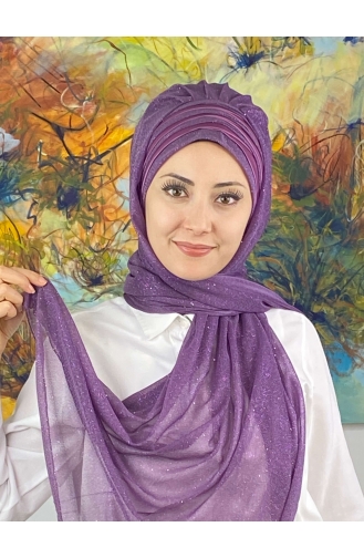 Flieder Farbe Praktischer Turban 4SAL1-11