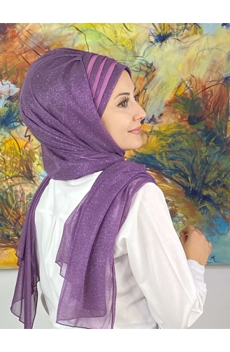 Mauve Ready to wear Turban 4SAL1-11