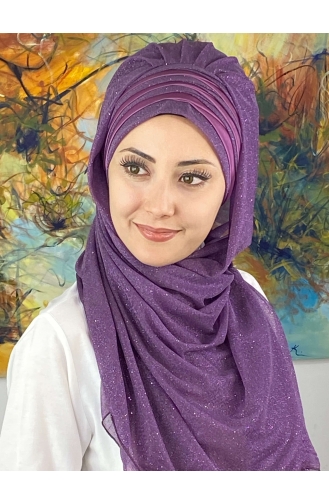 Mauve Ready to wear Turban 4SAL1-11