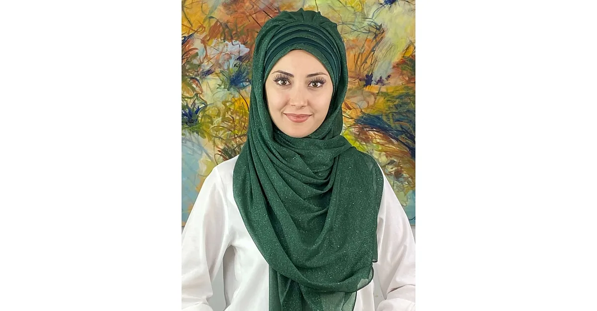 Emerald Green Rapper Emerald Green Ready to Wear Turban 4SAL1-12 | Sefamerve